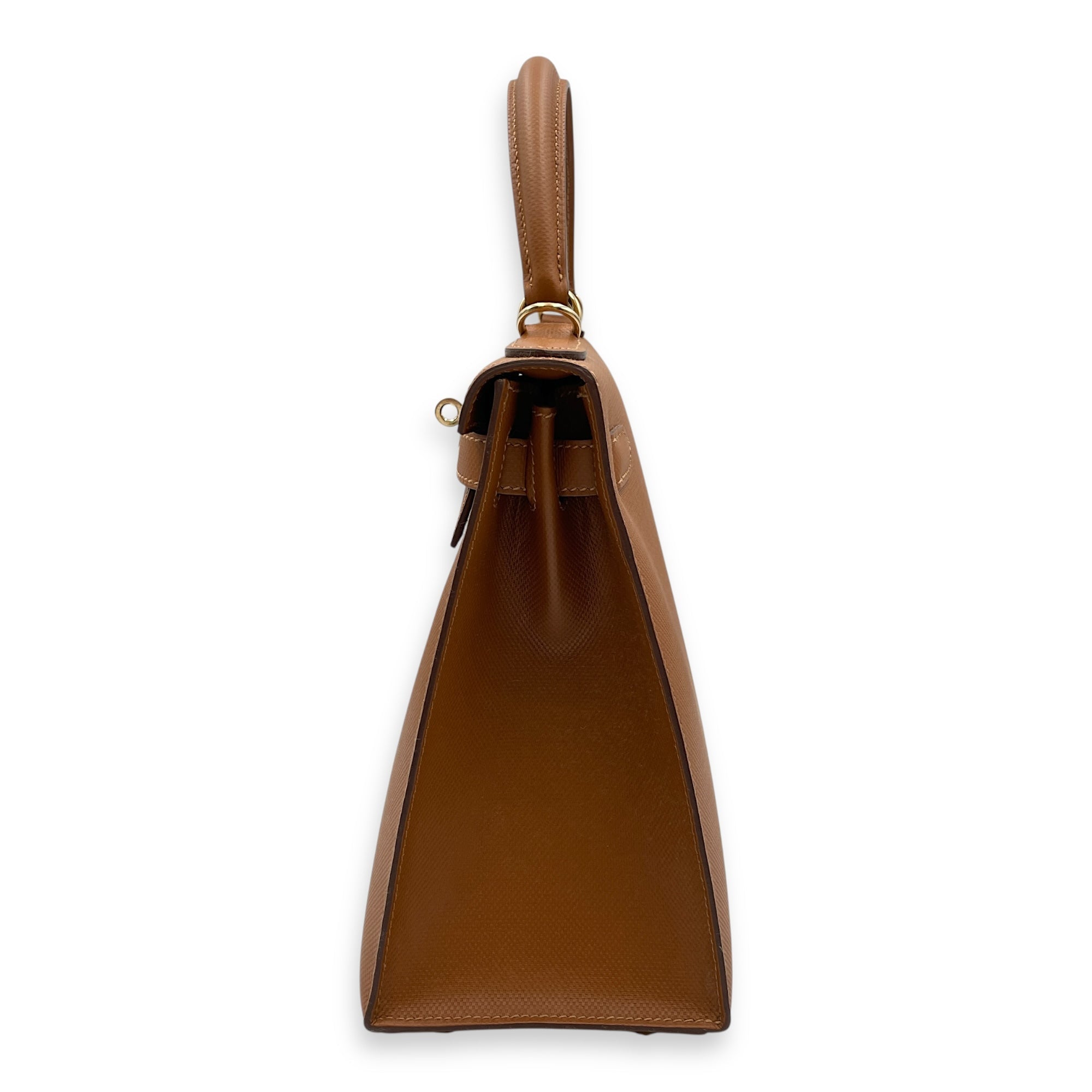 Sellier Kelly 28 Cigare  in Veau Grain d'H Permabrass hardware CL2507-14563 4