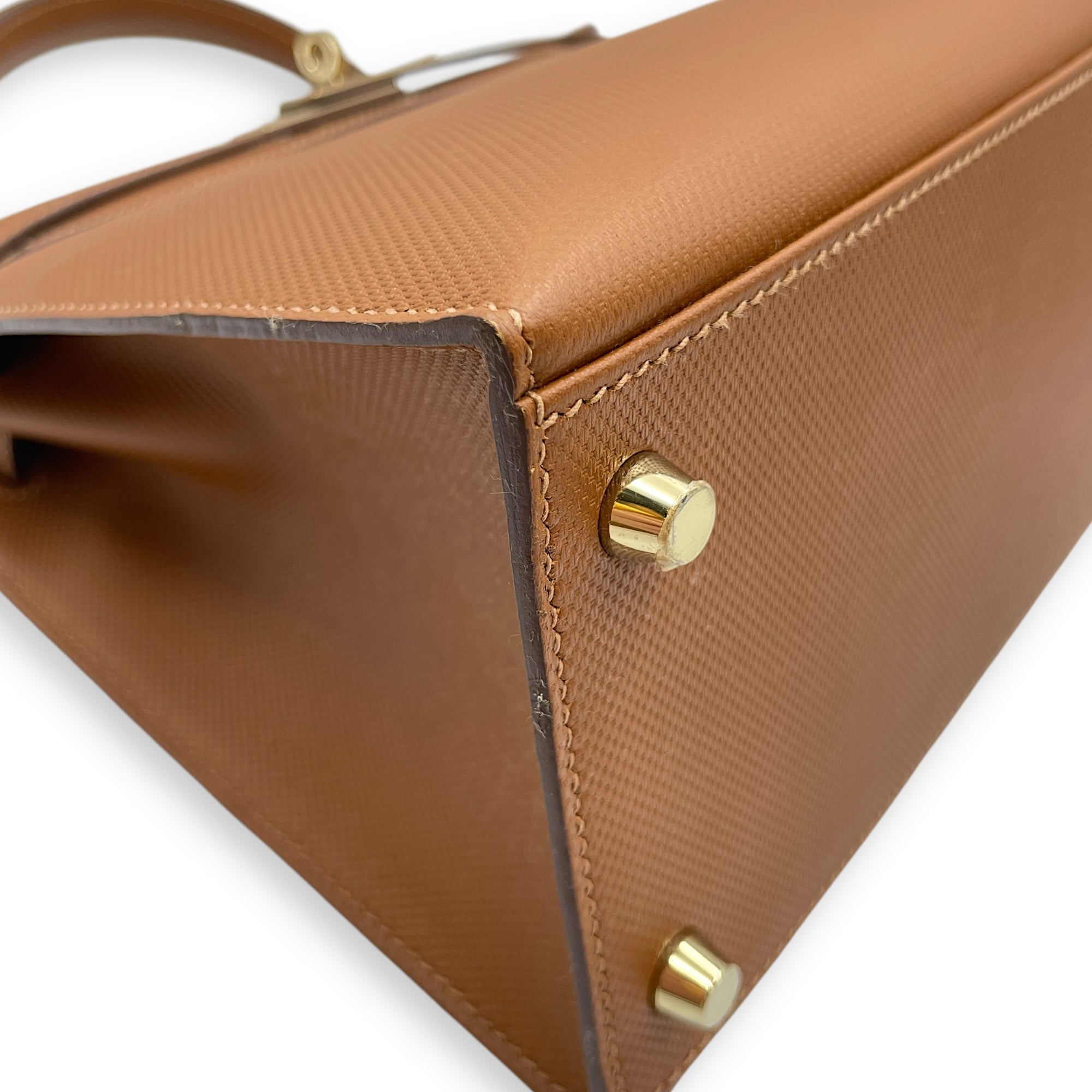 Sellier Kelly 28 Cigare in Veau Grain d'H, Permabrass hardware