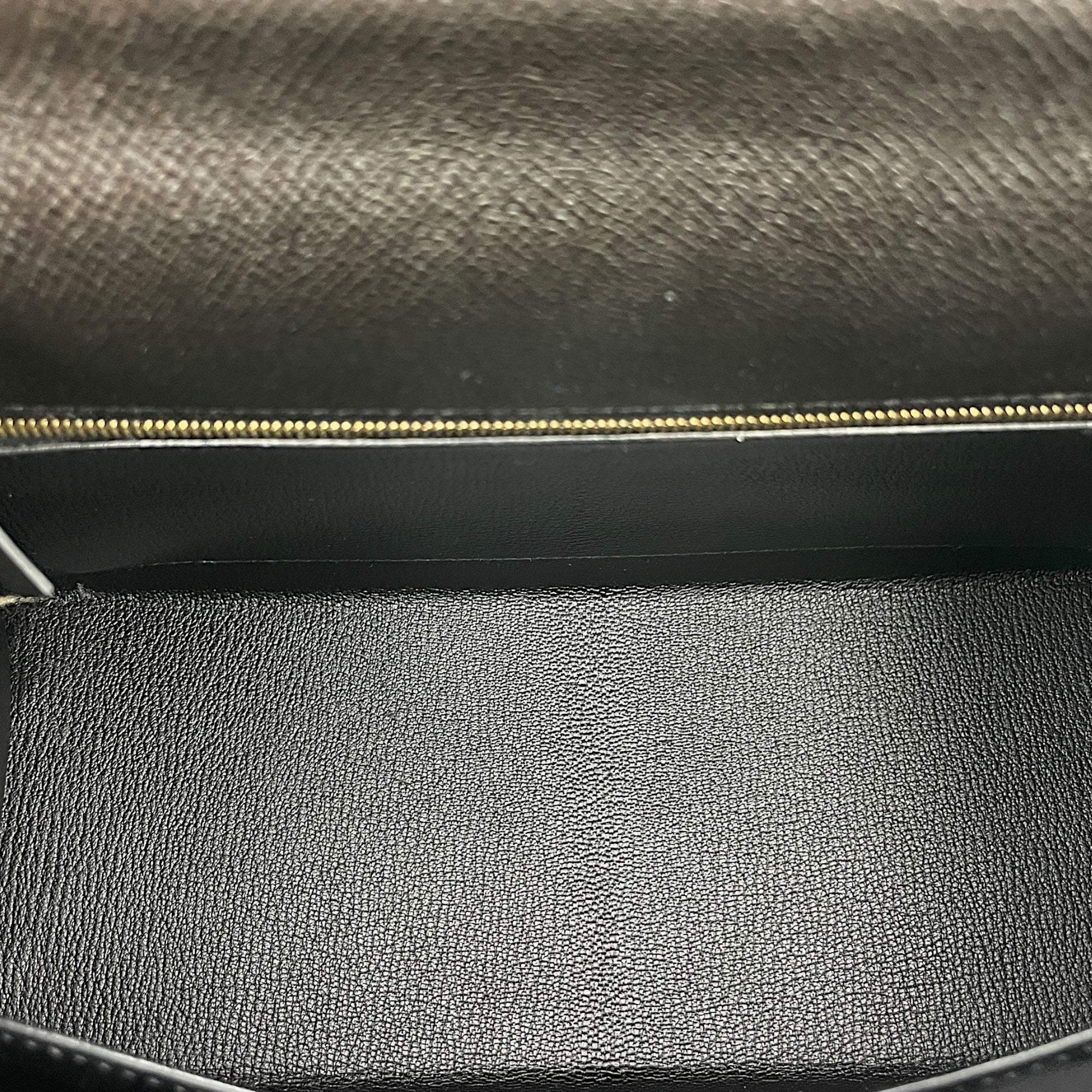 Kelly 28 Black in Epsom, Gold hardware