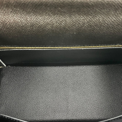 Kelly 28 Black in Epsom, Gold hardware