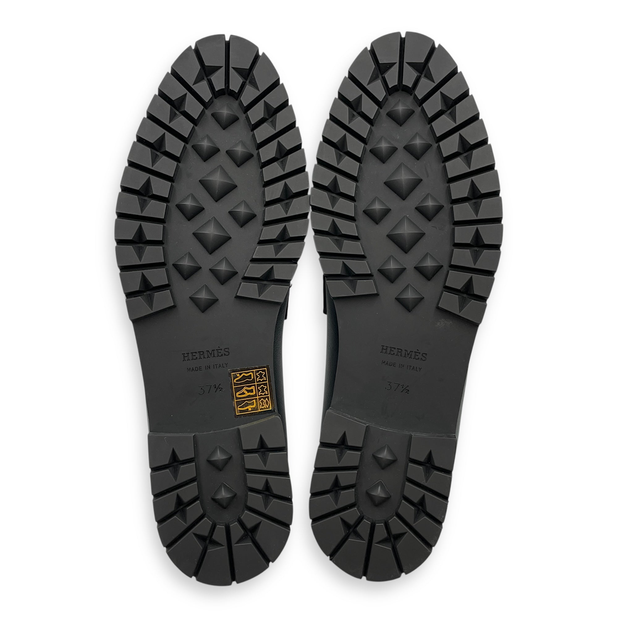 Faubourg 37.5 Black Loafers in Calfskin, Palladium hardware