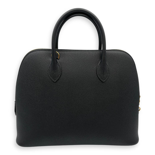 Bolide 1923 30 Black Shoulder Bag in Epsom, Gold hardware
