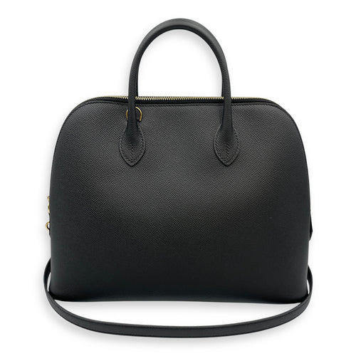 Bolide 1923 30 Black Shoulder Bag in Epsom, Gold hardware