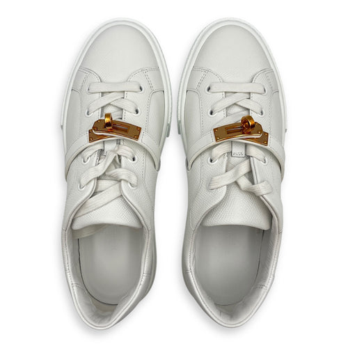 Day Sneaker. Sz:38.5 Blanc Sneakers in Epsom Rose Gold hardware