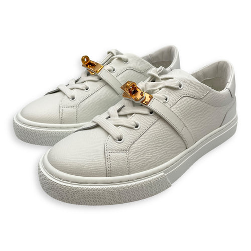 Day 38.5 Blanc Sneakers in Epsom, Rose Gold hardware