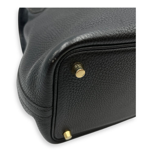 Picotin Touch 18 Black in Clemence/Matte Alligator, Gold hardware