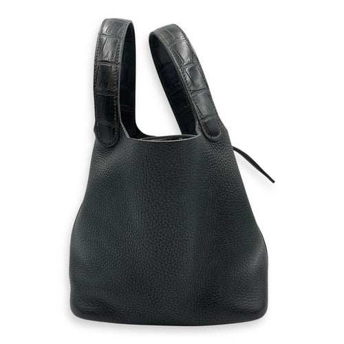 Picotin Touch 18 Black in Clemence/Matte Alligator Gold hardware CL2507-14530 3