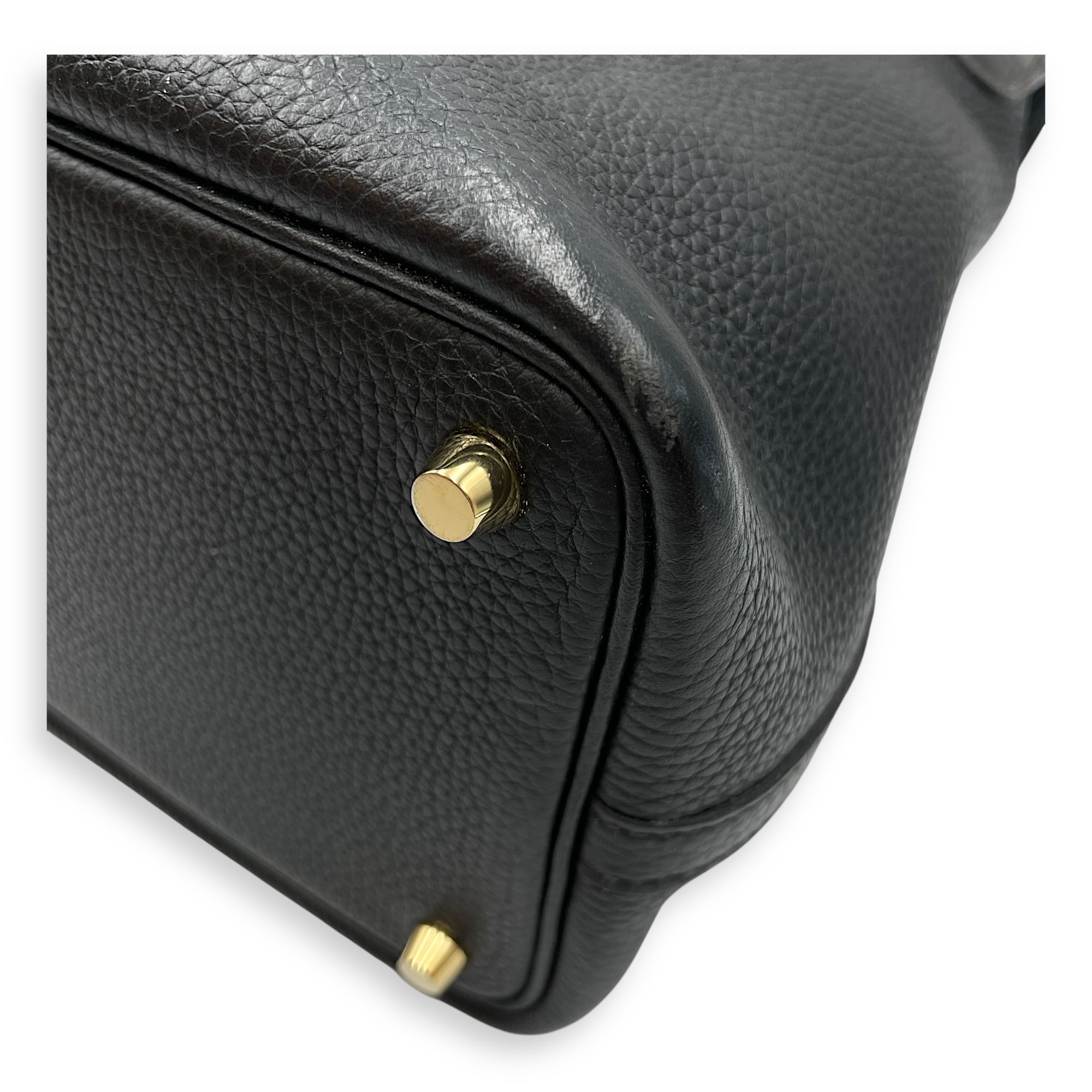 Picotin Touch 18 Black in Clemence/Matte Alligator, Gold hardware
