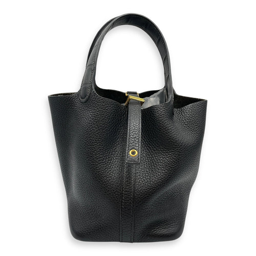 Picotin Touch 18 Black in Clemence/Matte Alligator Gold hardware CL2507-14530 1