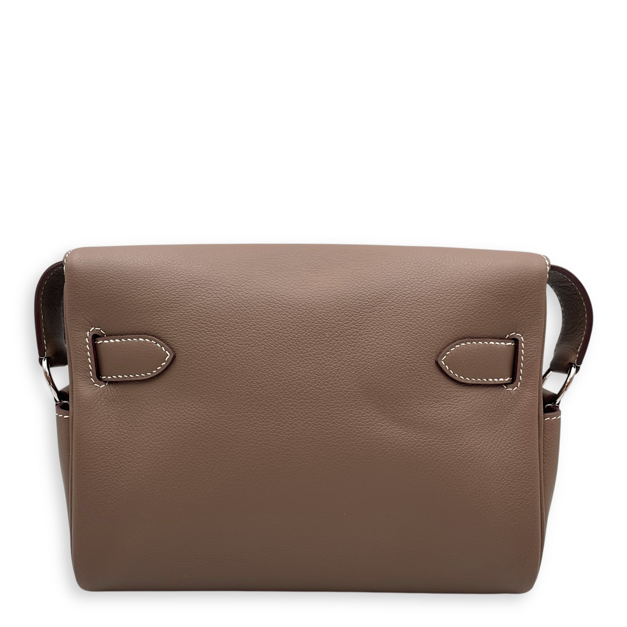 Kelly Messenger PM Etoupe in Evercolor, Palladium hardware