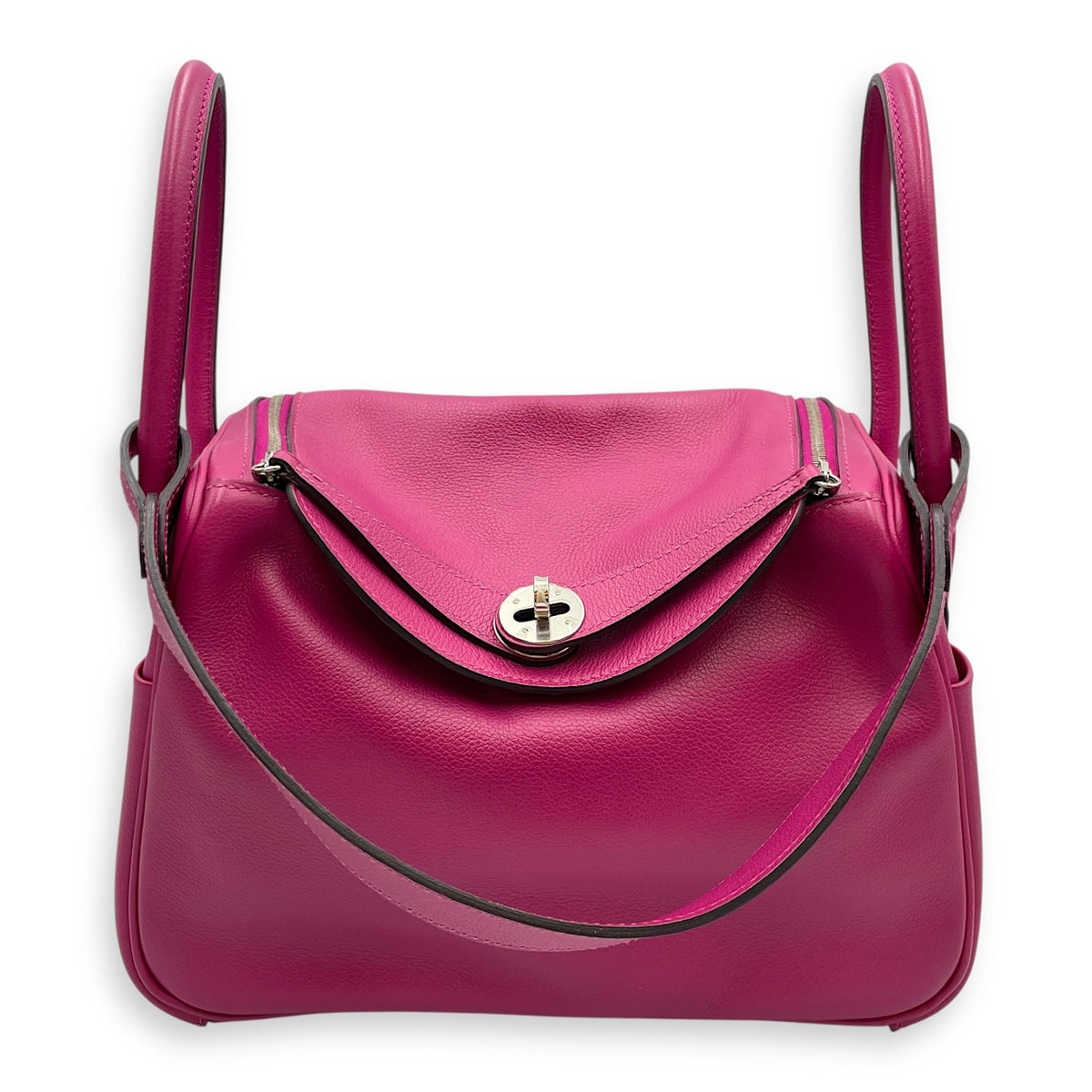Lindy 26 Rose Poupre in Evercolor Palladium hardware