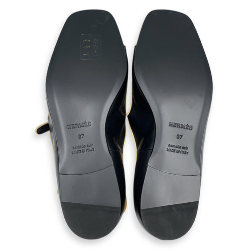 Kristen 37 Black Sandals in Nappa, Palladium hardware
