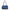Intrecciato Cravatteria Flap Blue Shoulder Bag in Lizard Ruthenium hardware CL2508-14674 1
