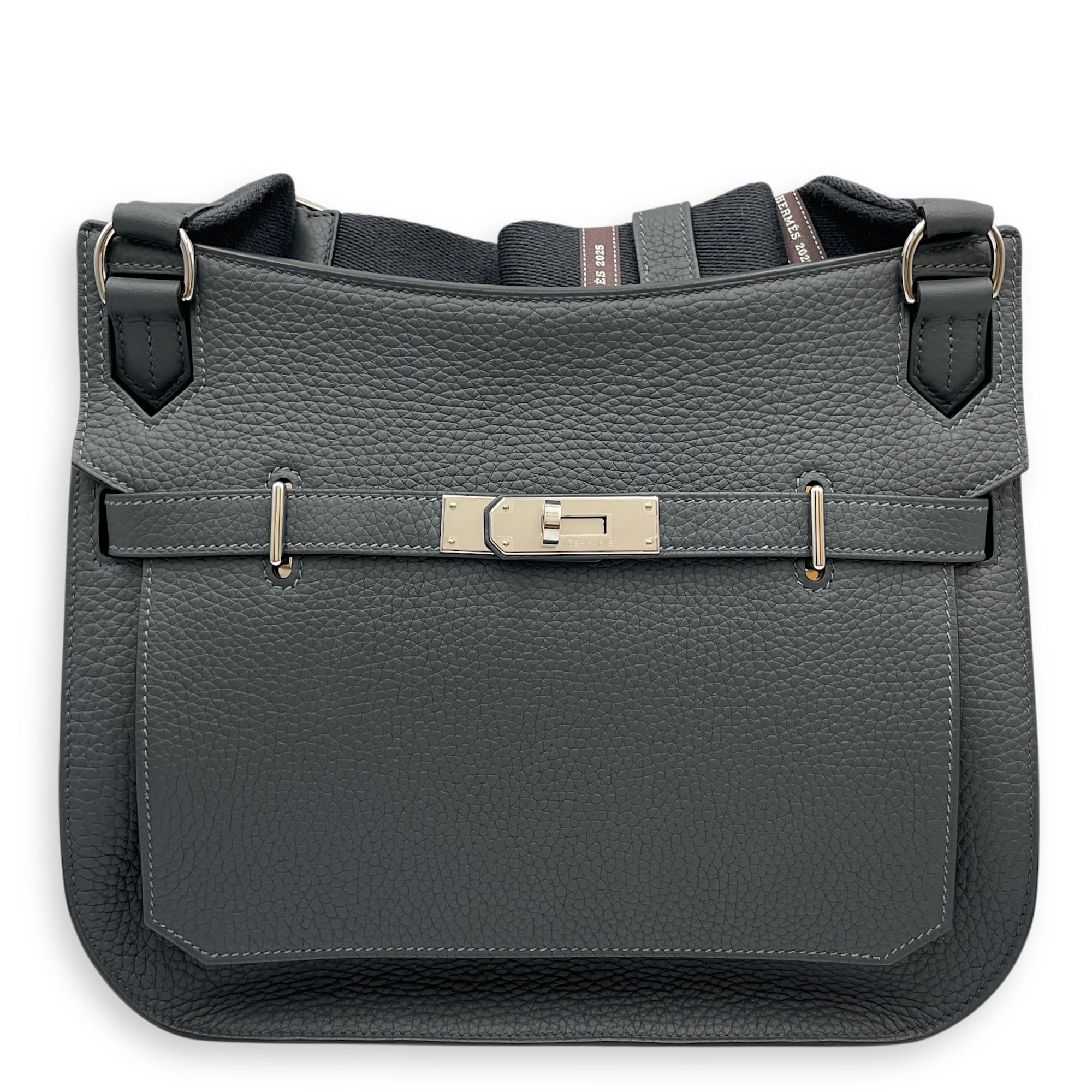 Jypsiere Strap 28 Gris Misty in Clemence, Palladium hardware