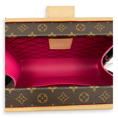 LV x TM Petite Malle Monogram Mini Multi-Color Trunk in Calfskin, Gold hardware