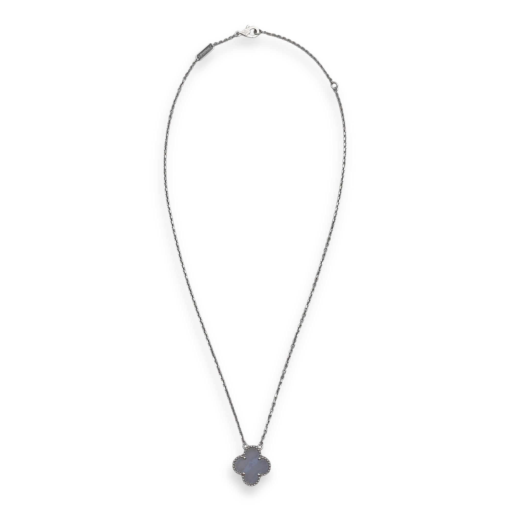 Vintage Alhambra Pendant in Chalcedony