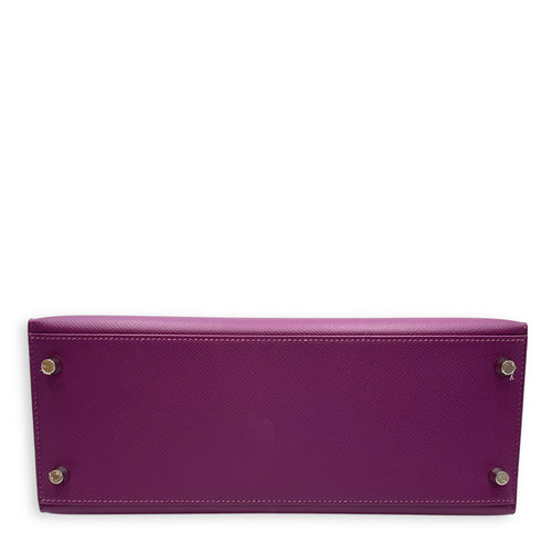 Sellier Kelly 28 Anemone in Epsom, Palladium hardware