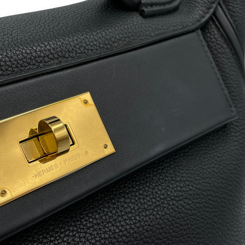 24/24 29 Black in Togo/Swift, Gold hardware