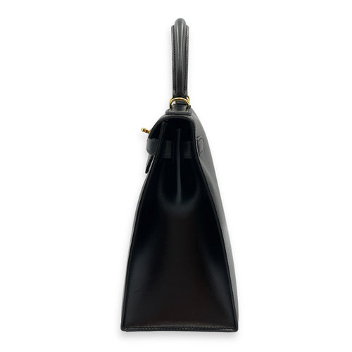 Sellier Kelly 28 Black in Box, Gold hardware