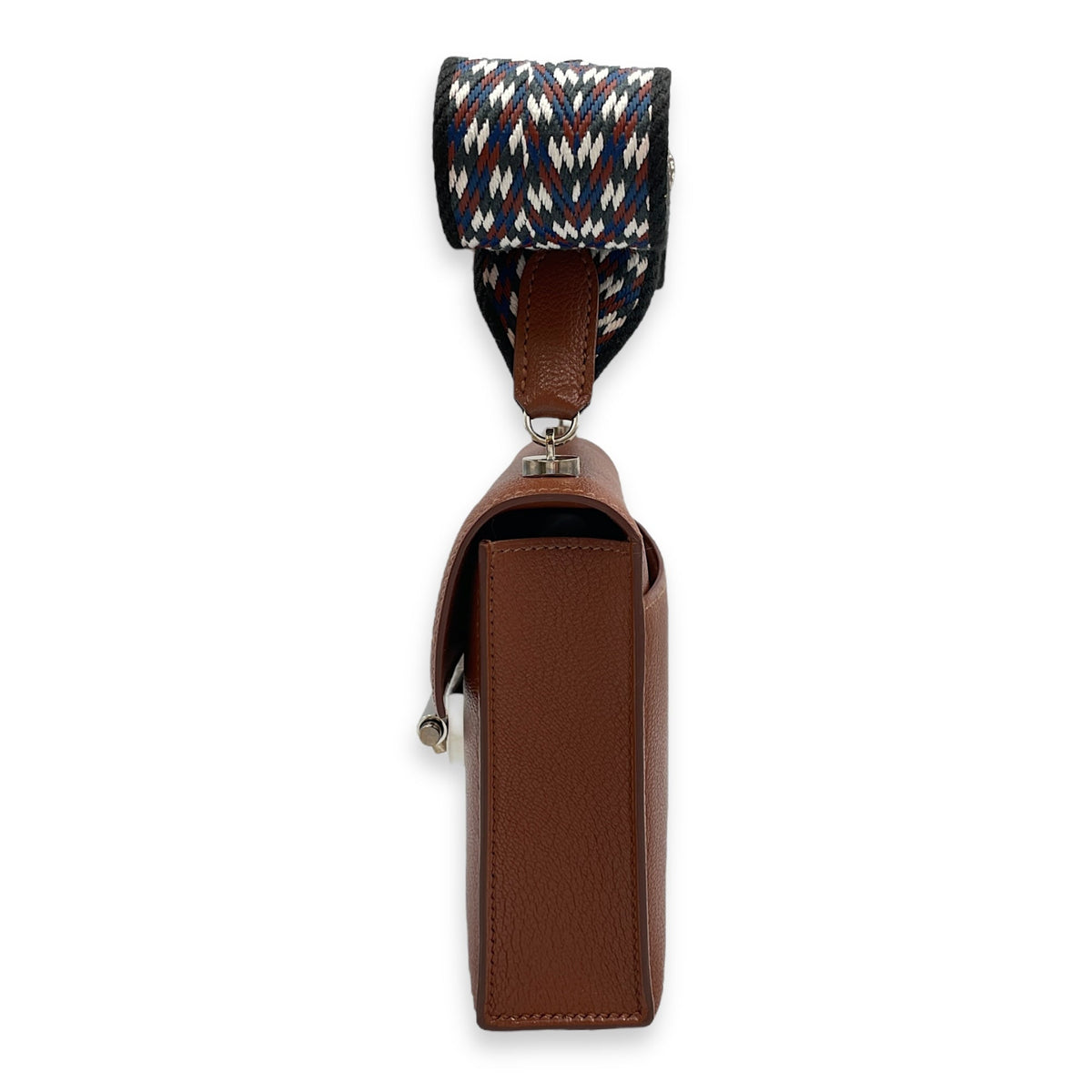 Verrou Mini Noisette in Chevre Mysore Palladium hardware