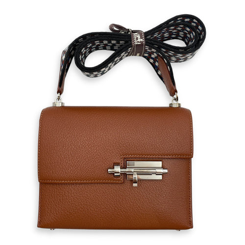 Verrou Mini Noisette in Chevre Mysore Palladium hardware