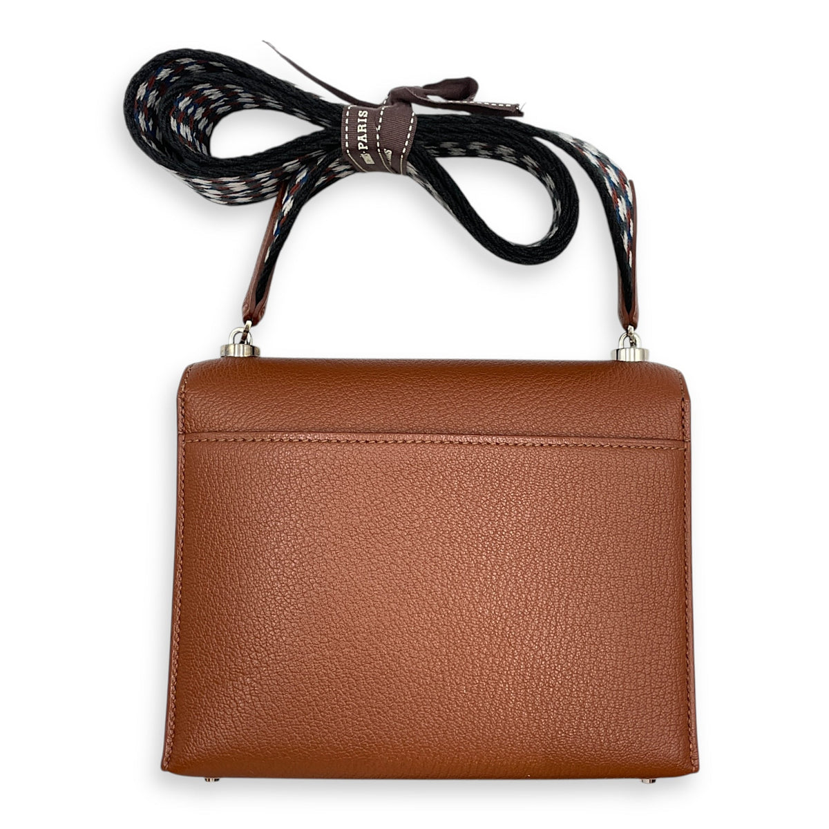 Verrou Mini Noisette in Chevre Mysore Palladium hardware