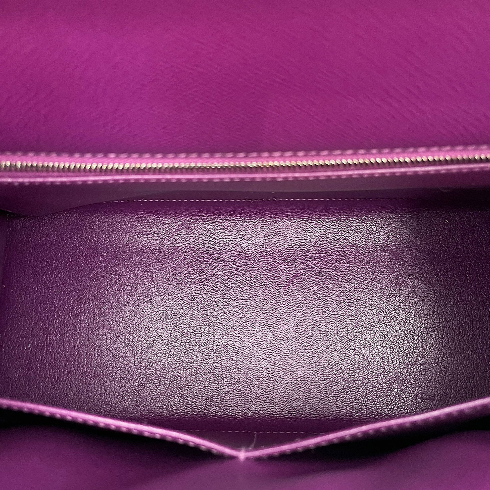 Sellier Kelly 28 Anemone in Epsom, Palladium hardware