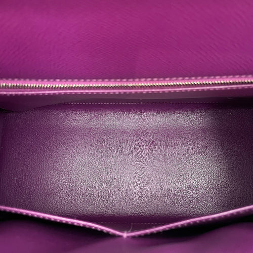 Sellier Kelly 28 Anemone in Epsom, Palladium hardware