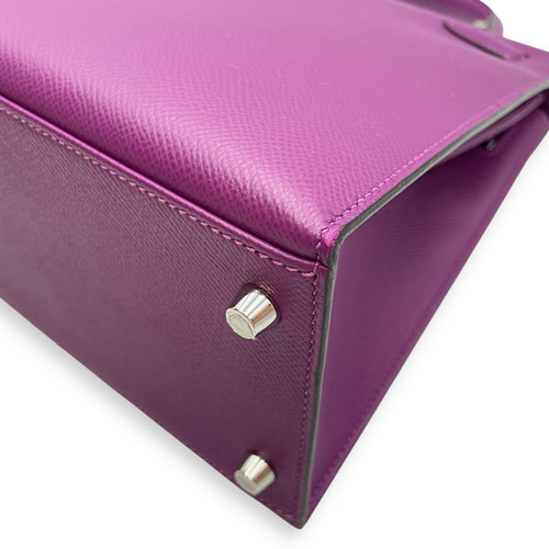 Sellier Kelly 28 Anemone in Epsom, Palladium hardware