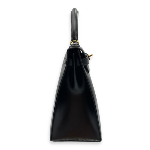 Sellier Kelly 28 Black in Box, Gold hardware