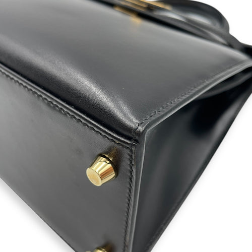 Sellier Kelly 28 Black in Box, Gold hardware