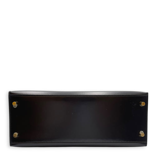 Sellier Kelly 28 Black in Box, Gold hardware