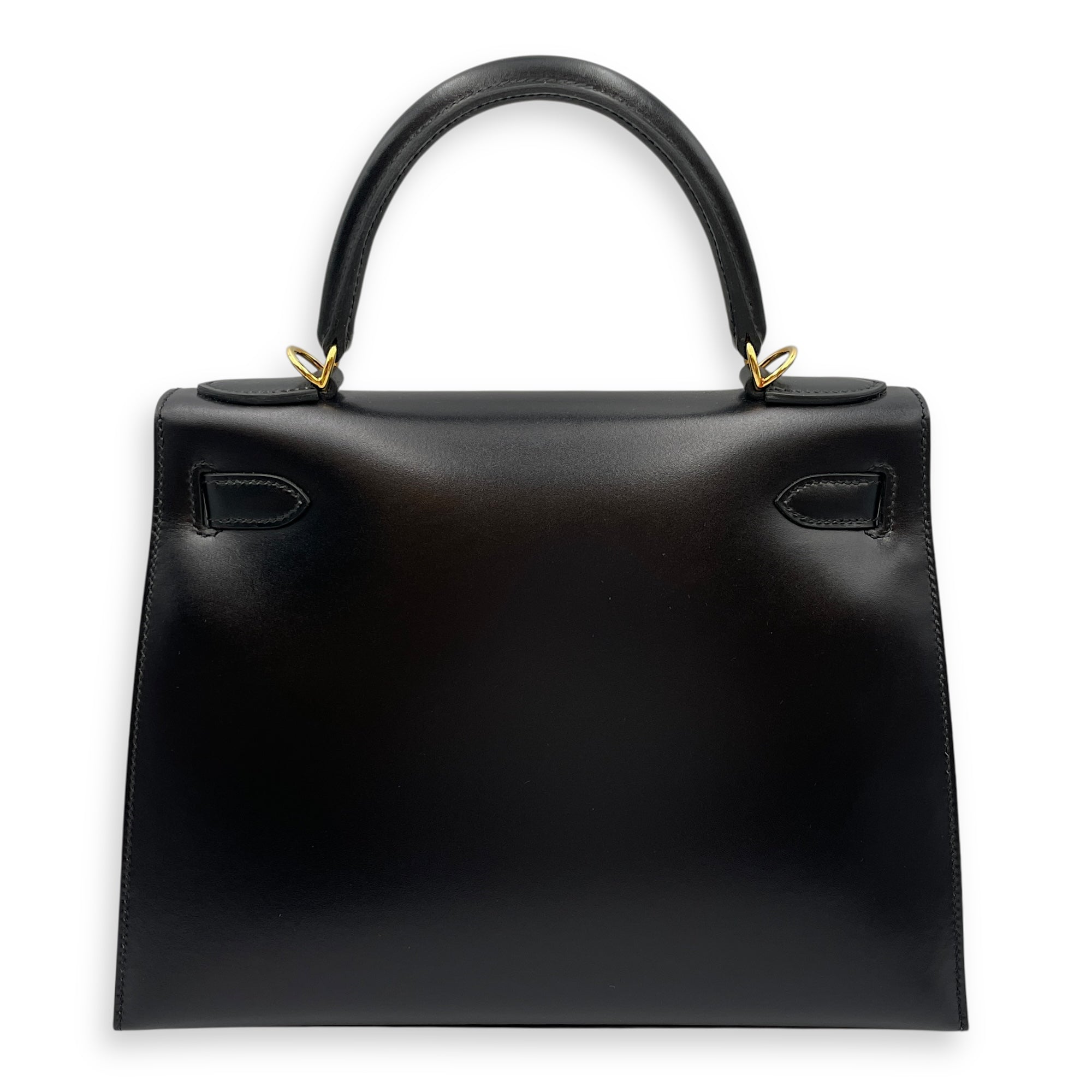 Sellier Kelly 28 Black in Box, Gold hardware