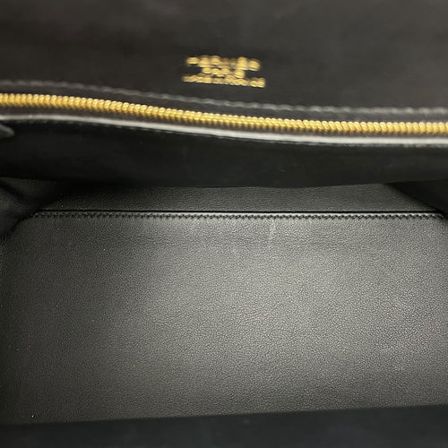 24/24 29 Black in Togo/Swift, Gold hardware
