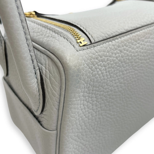 Lindy Mini Blue Pale in Clemence, Gold hardware