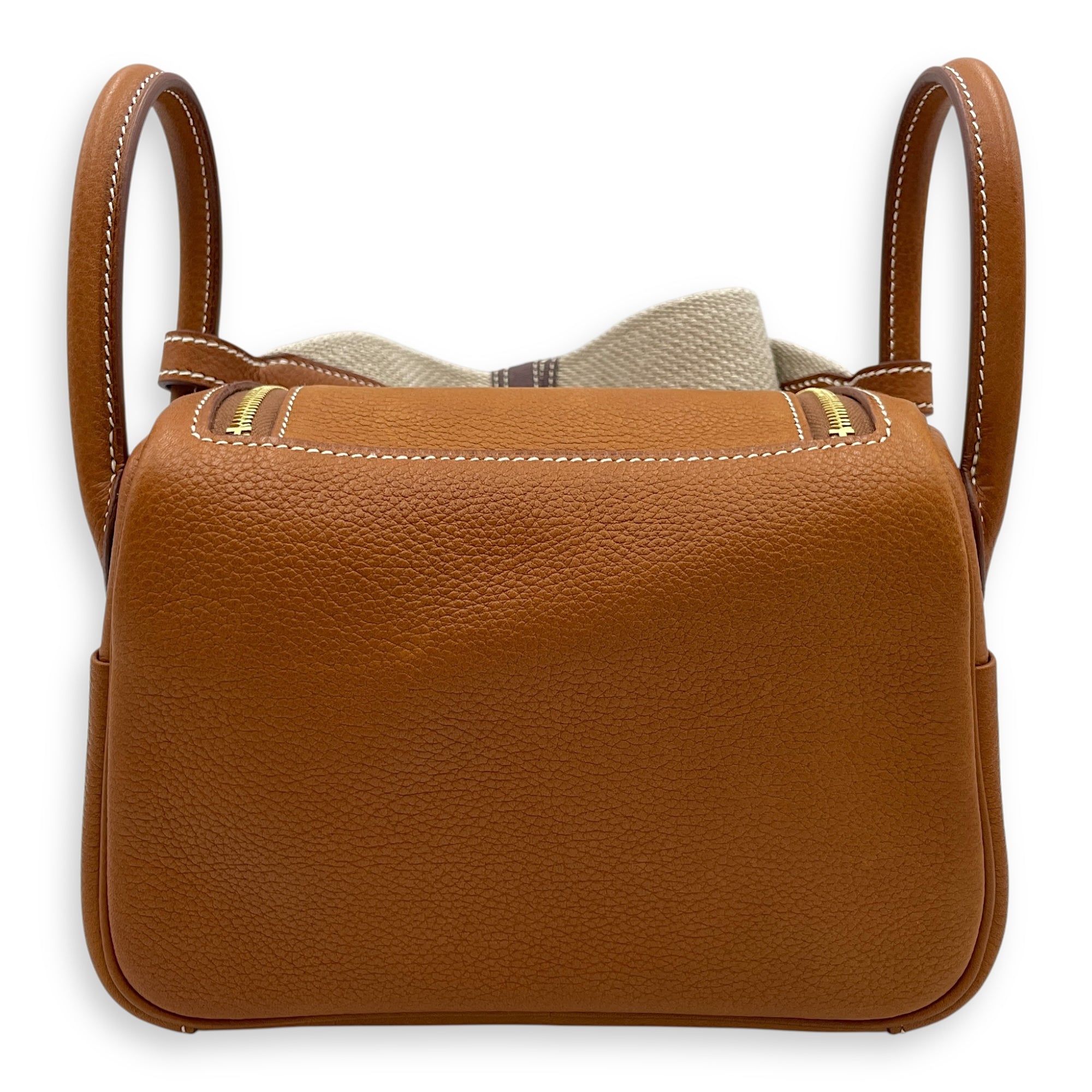 Lindy II Mini Fauve in Barenia Faubourg, Gold hardware