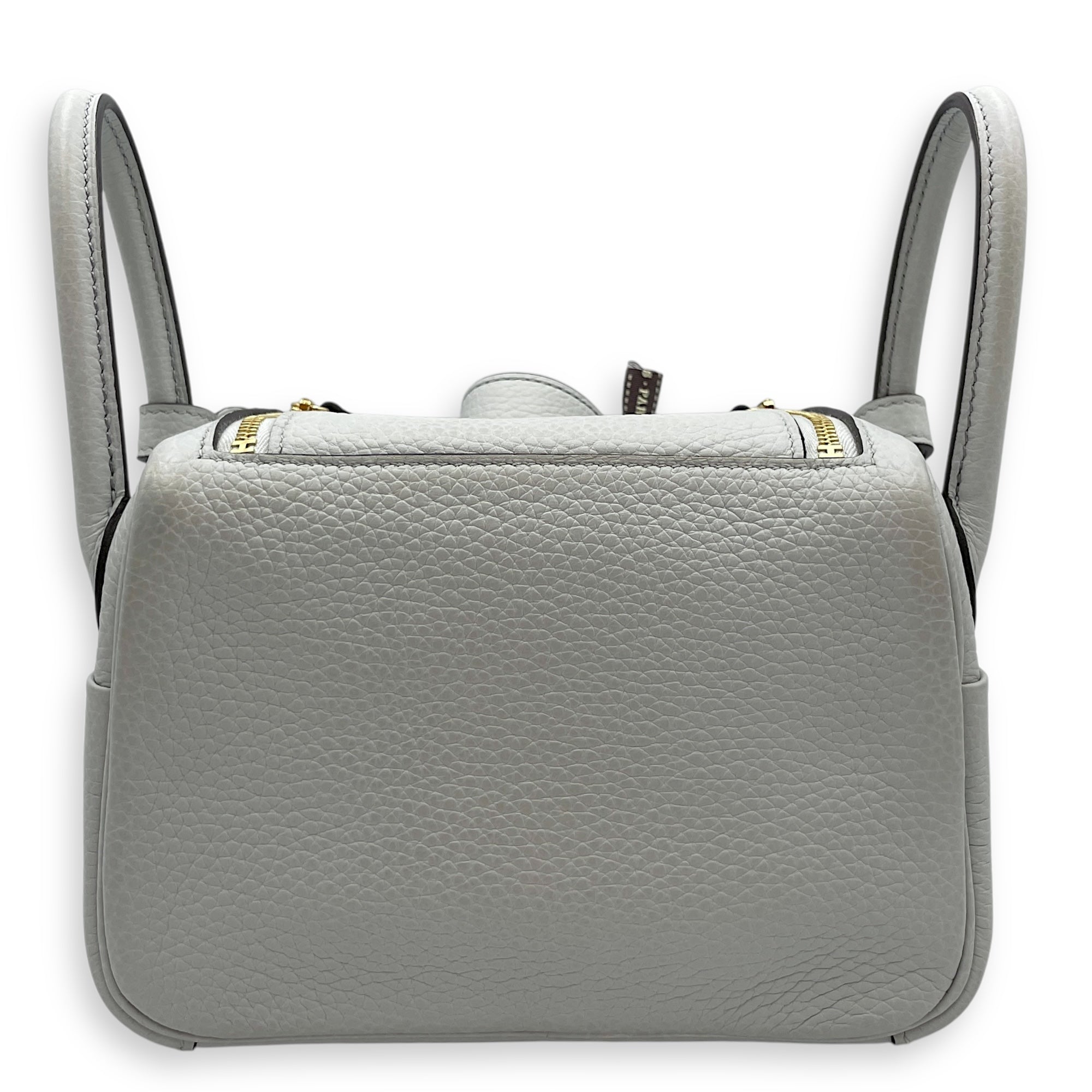 Lindy Mini Blue Pale in Clemence, Gold hardware