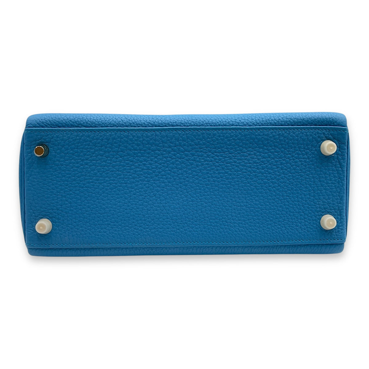 Kelly 28 Blue Zanzibar in Togo Gold hardware