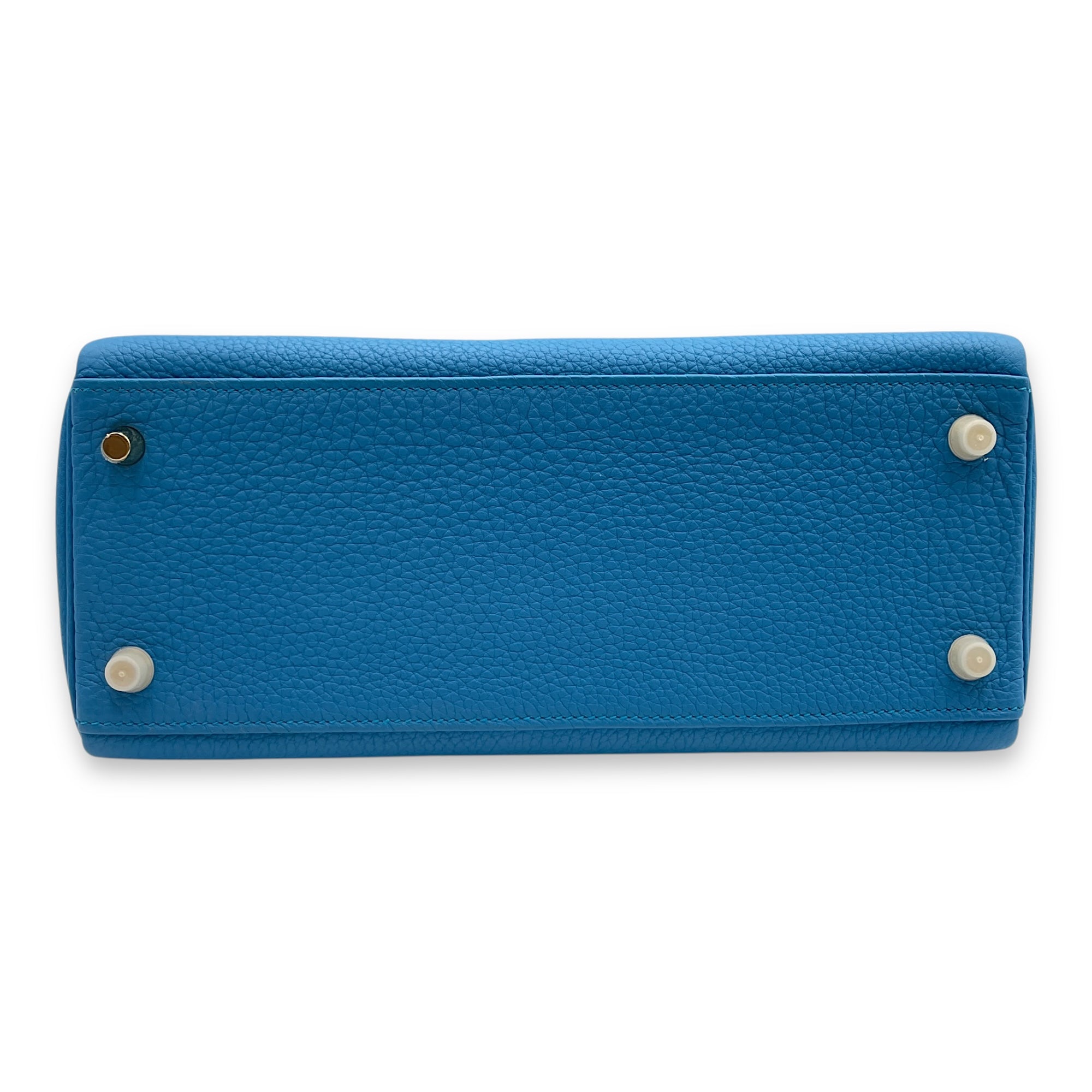 Kelly 28 Blue Zanzibar in Togo, Gold hardware