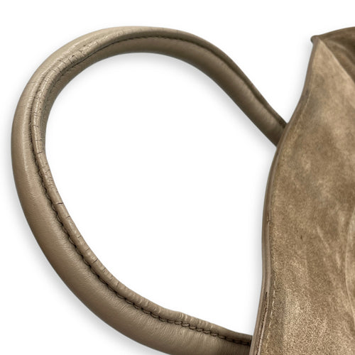 Phantom Medium Beige Top Handle Bag in Calfskin, Gold hardware