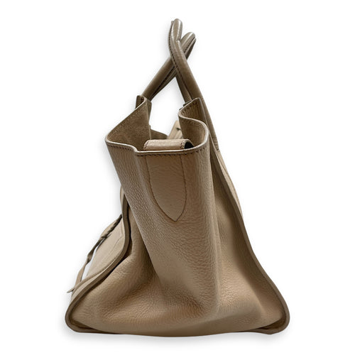 Phantom Medium Beige Top Handle Bag in Calfskin, Gold hardware