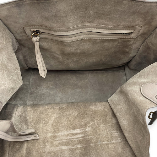 Phantom Medium Beige Top Handle Bag in Calfskin, Gold hardware