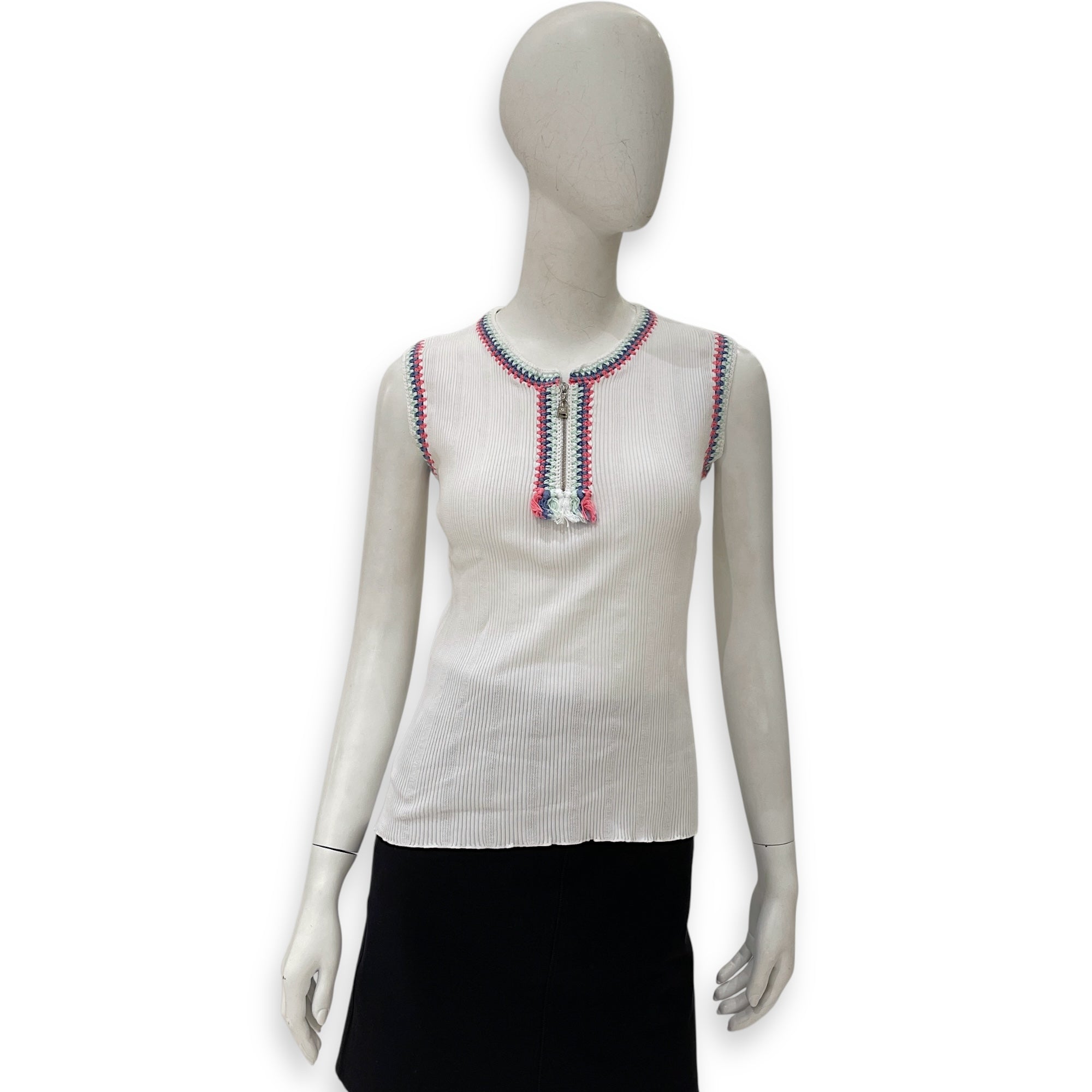 Cambon Top White Ready-To-Wear, Silver hardware
