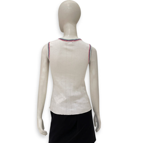 Cambon Top White Ready-To-Wear, Silver hardware