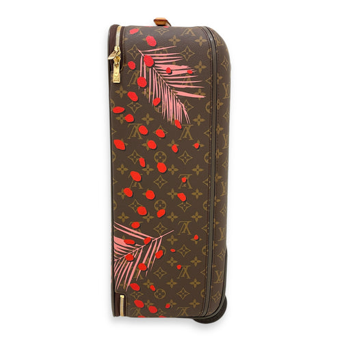 Monogram Jungle Dots Brown Luggage in Canvas, Gold hardware