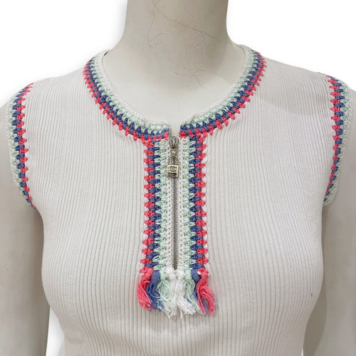 Cambon Top White Ready-To-Wear, Silver hardware