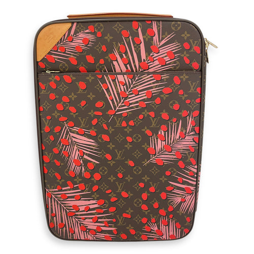 Monogram Jungle Dots Brown Luggage in Canvas, Gold hardware