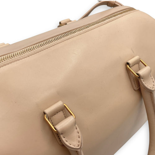Boston Beige Shoulder Bag in Calfskin, Gold hardware