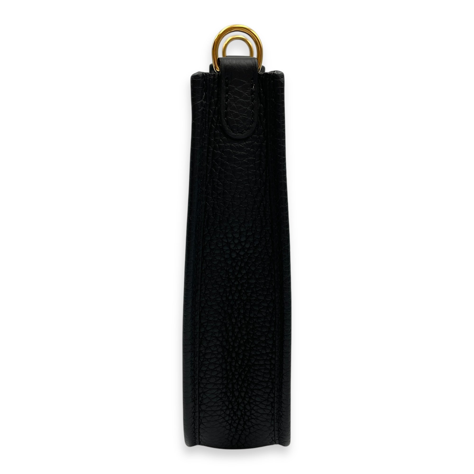 Evelyne Mini Black in Clemence, Gold hardware