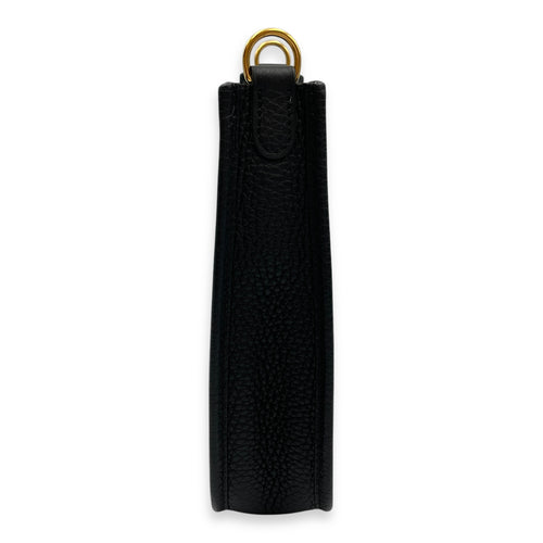Evelyne Mini Black in Clemence, Gold hardware
